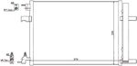 РАДИАТОР КОНДИЦИОНЕРА CHEVROLET CRUZE 1.6 МТ 1.8 МТ 1.8 АТ (09-14) КИТАЙ